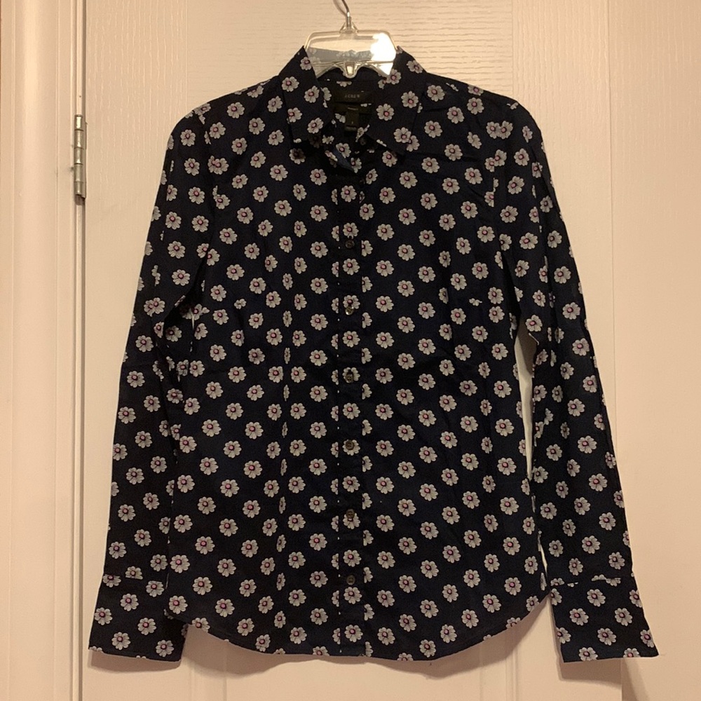 Brand: J. Crew, Size: 2, Colors: navy, white, pink
